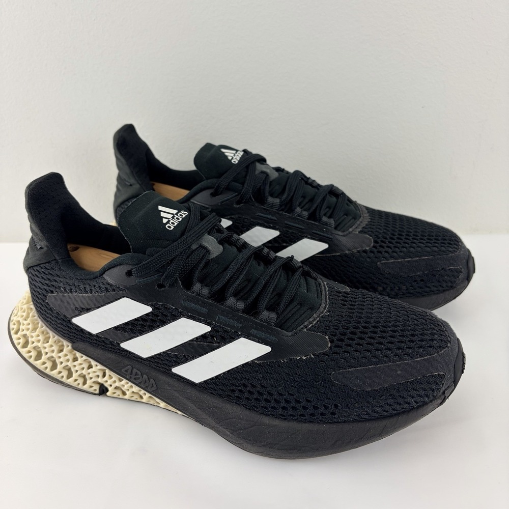 Adidas 4D Run 1.0 Black White Womens US 6 Running Shoes GZ5464